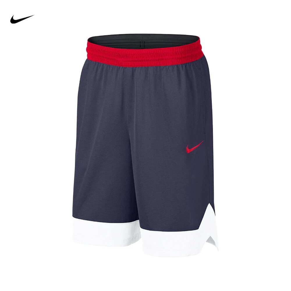 Nike Dri-FIT Icon 10" Basketball Shorts Obsidian/Red/White Men M AJ3914-419 NEW